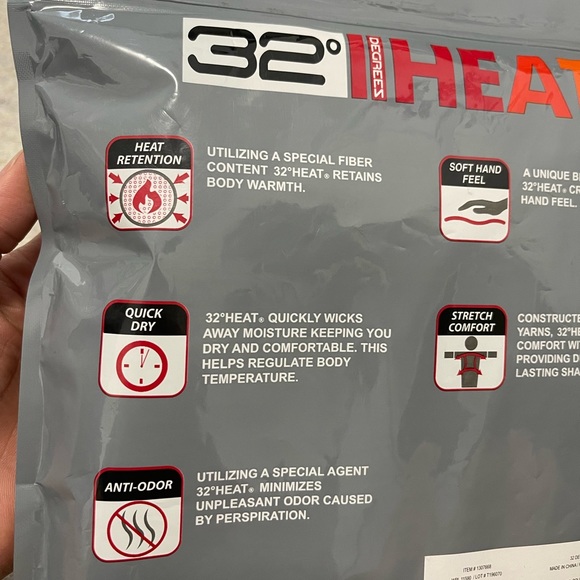 Brand New 2-Pack 32 Degrees HEAT Base Layer Legging Pants In Black - Picture 6 of 11